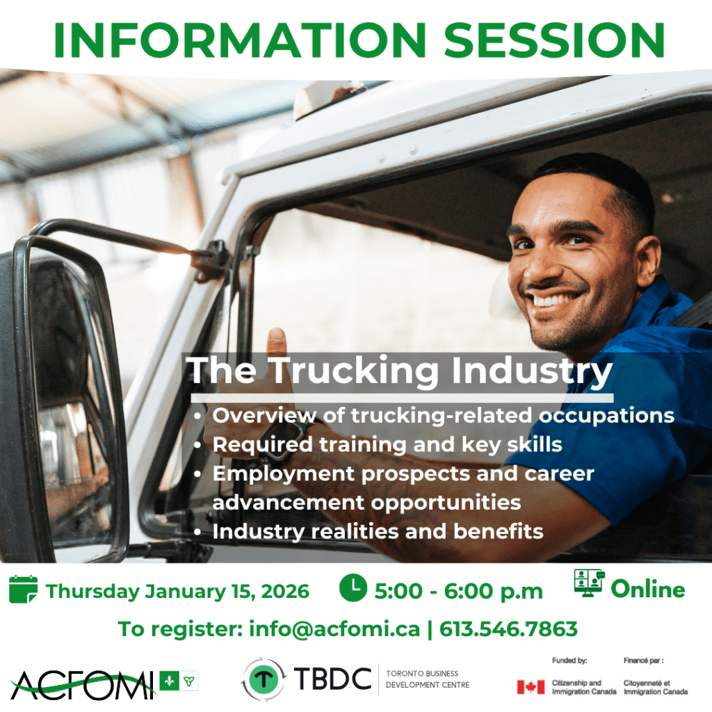 session information camionnage en min