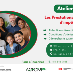 atelier sur les crédits d'impots